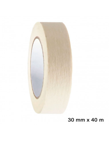 Tradineur - Cinta de pintor, carrocero, cinta para pintar y enmascarar, adhesiva, removible, no deja residuos, protector de mueb