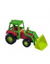 Tractor de juguete para niños/as, con pala movible, de 15 x 29 x 12 cm. Vehículo de agricultura de juguete para pequeños/as de v