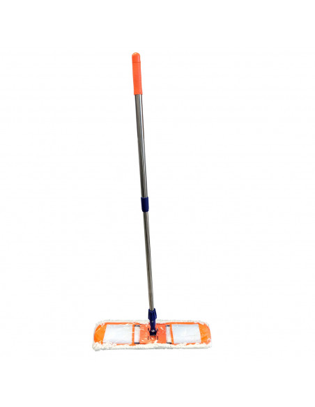 Tradineur - Mopa pequeña con mango extensible - Fabricado en algodón - limpieza de suelos, baldosas, baño, hogar - 86-121 x 58 x