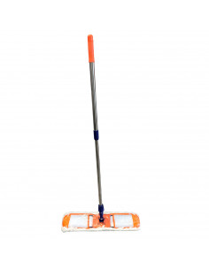Tradineur - Mopa grande con mango extensible - Fabricado en algodón - limpieza de suelos, baldosas, baño, hogar - 86-121 x 78 x