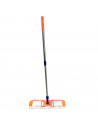 Tradineur - Mopa grande con mango extensible - Fabricado en algodón - limpieza de suelos, baldosas, baño, hogar - 86-121 x 78 x