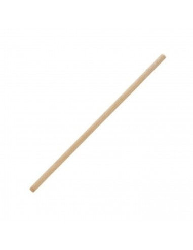 Acan - Mango de madera natural para rastrillo 120 cm, mango, palo de repuesto, madera sin tratar, resistente y duradero, herrami