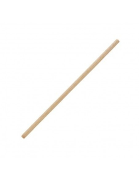 Acan - Mango de madera natural para rastrillo 120 cm, mango, palo de repuesto, madera sin tratar, resistente y duradero, herrami