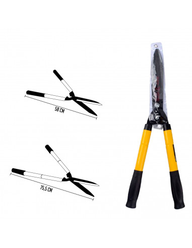 Tradineur - Tijera para podar con mangos extensibles - Diseño ergonómico - Herramienta manual para jardín - 58 x 19,5 x 3 cm