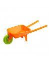 Tradineur - Carretilla de playa de plástico, juguete infantil para jugar en la arena, parque, jardín, regalo para niños, 21,5 x