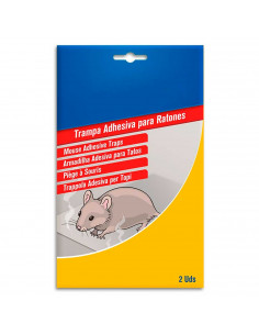 Tradineur - Trampa Adhesiva para Ratones e Insecto - 2 Unidades - No Tóxico - Fácil colocación