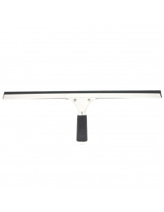 Pamex - Limpiacristales profesional de acero inoxidable 35 cm. Rasqueta limpiar cristales, limpiador ventanas, cepillo rascador,
