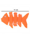 Tradineur - Set de 3 peces flexibles de colores para buceo, plástico, juegos acuáticos, piscina, coordinación mano-ojo, concienc