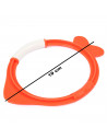 Tradineur - Set de 4 aros de colores con forma de pez para buceo, plástico, juegos acuáticos, piscina, coordinación mano-ojo, co