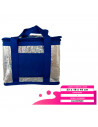 Tradineur - Bolsa térmica porta alimentos con forro de aluminio, nevera de pvc con asas, cremallera y aislante interior, frío, p
