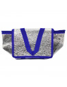 Tradineur - Bolsa térmica porta alimentos con forro de aluminio, nevera de pvc con asas, cremallera y aislante interior, frío, p