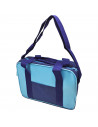 Tradineur - Bolsa porta alimentos térmica, forro de aluminio, nevera de poliéster, asas y correa ajustable, cremallera y aislant