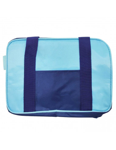 Tradineur - Bolsa porta alimentos térmica, forro de aluminio, nevera de poliéster, asas y correa ajustable, cremallera y aislant