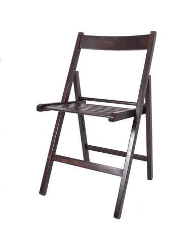 Tradineur - Silla plegable de madera con reposapiés para exterior, asiento de 33 x 30 cm, máx. 95 kg,  jardín, terraza, balcón,