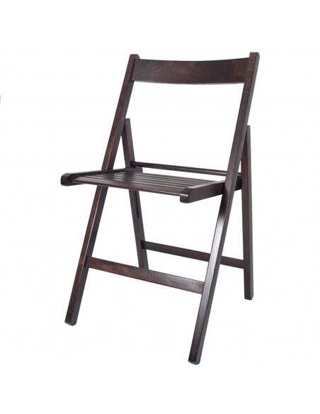 Tradineur - Silla plegable de madera con reposapiés para exterior, asiento de 33 x 30 cm, máx. 95 kg,  jardín, terraza, balcón,