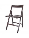 Tradineur - Silla plegable de madera con reposapiés para exterior, asiento de 33 x 30 cm, máx. 95 kg,  jardín, terraza, balcón,