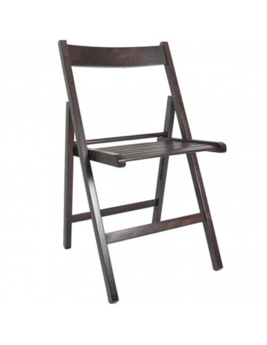 Tradineur - Silla plegable de madera con reposapiés para exterior, asiento de 33 x 30 cm, máx. 95 kg,  jardín, terraza, balcón,