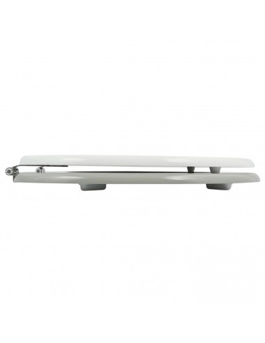 Tradineur - Tapa de WC universal decorada con piedras, asiento de madera MDF para inodoro, bisagras de acero inoxidable, fácil d