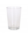 Tradineur - Set de 6 vasos de cristal 205 ml, modelo Lara, 10 x 6.5 cm, vasos clásicos para agua, bebidas, refrescos, zumos, res