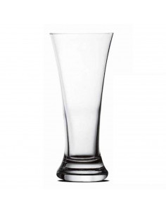 Tradineur - Pack de 3 vasos de cerveza de 32 cl de 18 x 8 cm. Set de 3 vasos especial para tirar caña de cerveza de diseño moder