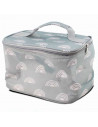 Tradineur - Bolsa porta alimentos isotérmica, forro de aluminio, nevera de poliéster con asa, cremallera y aislante interior, pl