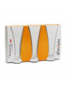 Tradineur - Pack de 3 vasos de cerveza de 32 cl de 18 x 8 cm. Set de 3 vasos especial para tirar caña de cerveza de diseño moder