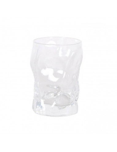 Tradineur - Juego de 3 vasos de agua sorgente, 30 cl, Set de 3 vasos con diseño hergonómico, 10 x 7 cm
