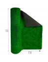 Tradineur - Césped sintético para moquetar - Fabricado en polietileno - Ligero y facil de colocar - 1 x 2 M, 7 mm.