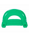 Tradineur - Sillón Hinchable Media Luna - Fabricado en Vinillo - Puff inflable, asiento para interior y exterior - 152 x 99 cm -