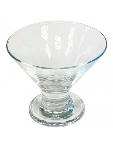 Tradineur - Pack de 6 copas de helado de 165 ml y de 10,5 de diámetro y 8,5 cm de alto. Set de 6 vasos para postres con estilo e