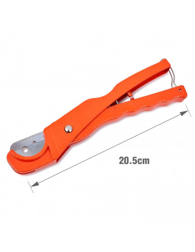 Tradineur - Tijeras para cortar tuberías de hasta 36 mm de diámetro - Hojas de acero de carbono - Tamaño de 20,5 cm