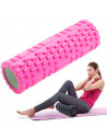 Tradineur - Rodillo de yoga, gomaespuma, cilindro de movilidad y masaje, múltiples posturas, estiramientos, fitness, automasaje,
