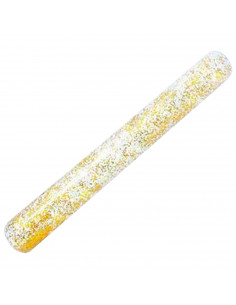 Tradineur - Churro hinchable brillante - Fabricado en Vinillo resistente - Ideal para disfrutar este verano - Longitud de 113 cm