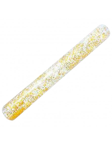 Tradineur - Churro hinchable brillante - Fabricado en Vinillo resistente - Ideal para disfrutar este verano - Longitud de 113 cm