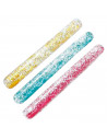 Tradineur - Churro hinchable brillante - Fabricado en Vinillo resistente - Ideal para disfrutar este verano - Longitud de 113 cm