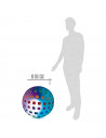 Tradineur - Balón hinchable estilo Led multicolor - Fabricado en Vinilo - Ideal para disfrutar este verano - Ø 36 cm 