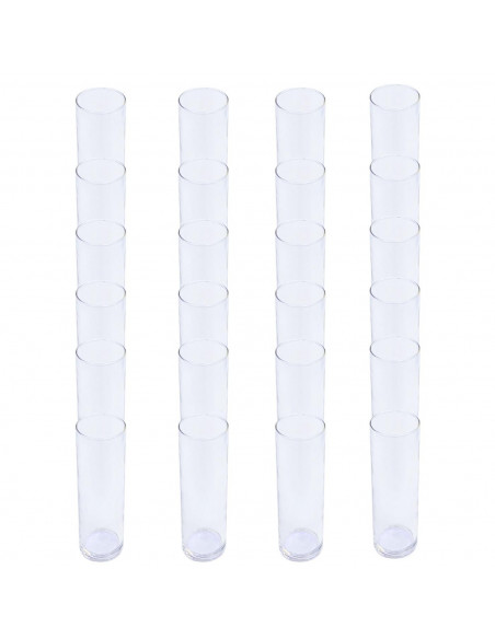 Juego de 24 vasos de tubo de 32 cl, set de 24 vasos de tubo de cristal, 16,5 x 6 cm Juego de 24 vasos de tubo de 32 cl, set de 24 vasos de tubo de cristal, 16,5 x 6 cm