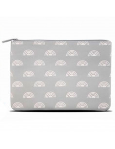 Tradineur - Neceser de viaje, 100% poliéster, cierre de cremallera, bolsa de aseo, guardar maquillaje, accesorios de baño, 32 x