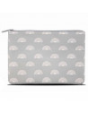 Tradineur - Neceser de viaje, 100% poliéster, cierre de cremallera, bolsa de aseo, guardar maquillaje, accesorios de baño, 32 x