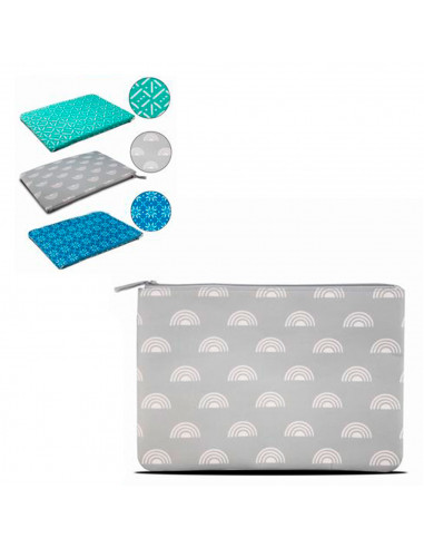 Tradineur - Neceser de viaje, 100% poliéster, cierre de cremallera, bolsa de aseo, guardar maquillaje, accesorios de baño, 32 x