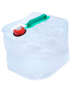 Tradineur - Bolsa plegable de transporte de agua con grifo, plástico, reutilizable, portátil, contenedor de agua para camping, p