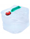 Tradineur - Bolsa plegable de transporte de agua con grifo, plástico, reutilizable, portátil, contenedor de agua para camping, p