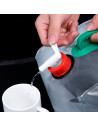 Tradineur - Bolsa plegable de transporte de agua con grifo, plástico, reutilizable, portátil, contenedor de agua para camping, p