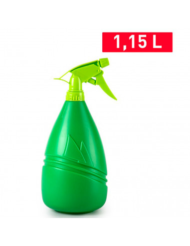 Tradineur - Botella pulverizadora manual de plástico, recipiente para sulfatar con boquilla ajustable, riego, plantas, flores, j