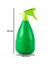 Tradineur - Botella pulverizadora manual de plástico, recipiente para sulfatar con boquilla ajustable, riego, plantas, flores, j