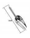 Tradineur - Pala para servir gráneles - Fabricado en Acero Inoxidable - Capacidad de 300 ml - 54,4 x 39,4 x 4,5 cm