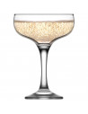 Tradineur - Set de 6 copas de champán Misket de 235 ml, 9,5 cm de diámetro x 13,5 cm de alto, copas de cava/champagne con elegan