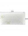 Tradineur - Almohada viscoelástica de Aloe Vera Antiácaros - Fabricada en Fibra hueca Poliéster - Forma rectangular - 75 cm