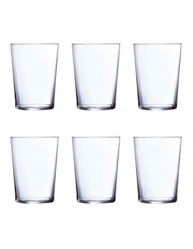 Luminarc - Pack 18 vasos de cristal: 6 x 53 cl, 6 x 36 cl y 6 x 23 cl, set gorbea de 18 vasos en diferentes tamaños