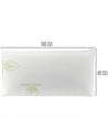 Tradineur - Almohada viscoelástica de Aloe Vera Antiácaros - Fabricada en Fibra hueca Poliéster - Forma rectangular - 105 cm